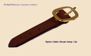 Leather Break-Away Tab for Nylon Halters