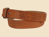 10 Commandments Belt- Leather