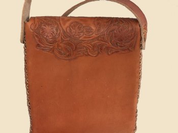 Hand Laced Tooled Bag