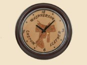 Custom Leather Clock