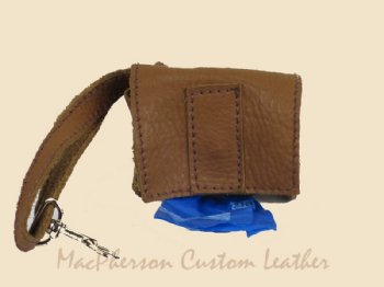 Dog "Poop" Bag Holder/Dispenser Leather